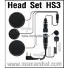 ICOM HS-3 headset Mic Hanging with helmet  ชุดไมคโครโฟน-ลำโพงในหมวกปิด ICOM ขา I ตรง, L